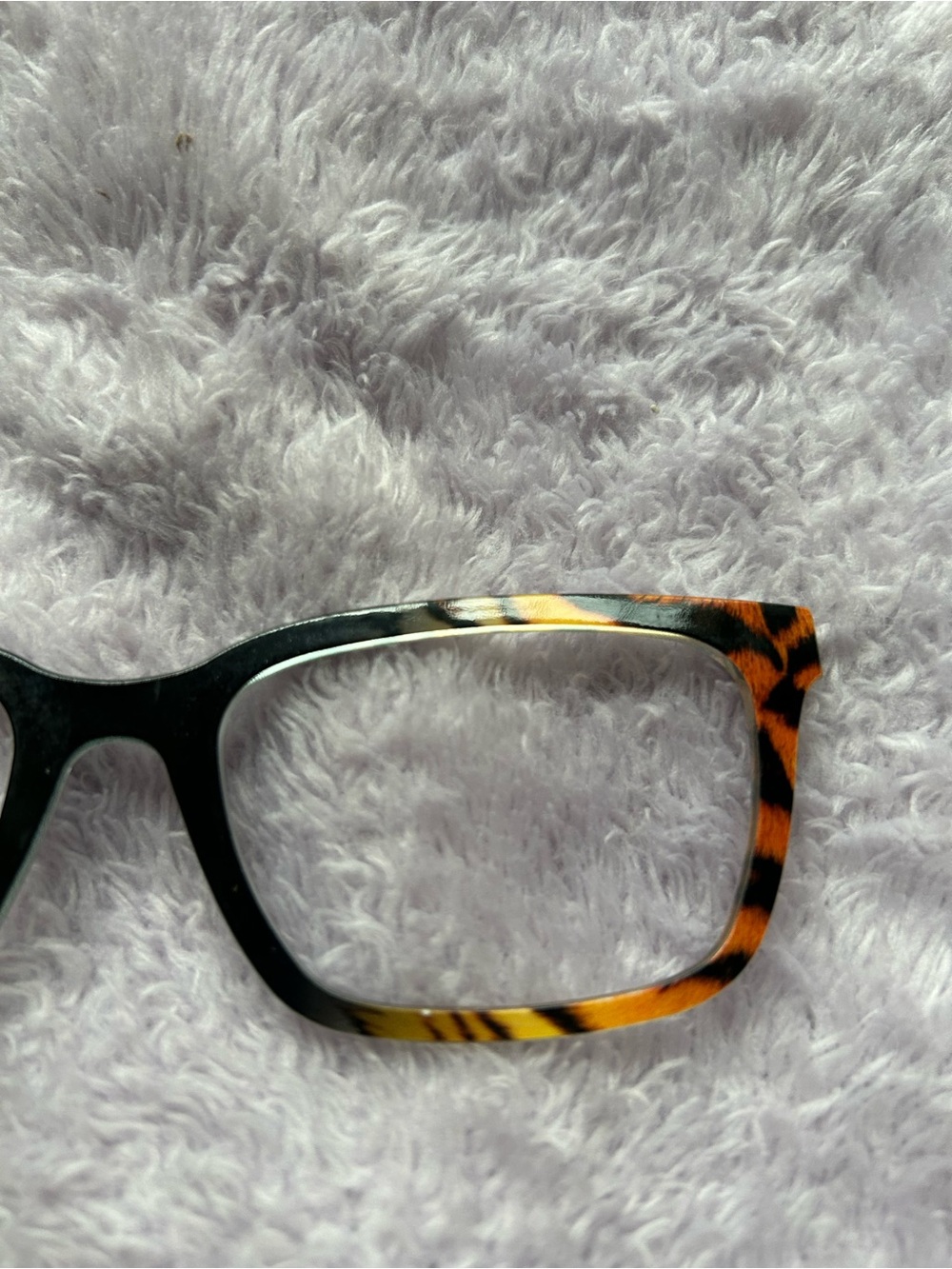 The Bengal Stripes Pair Eyeware Topper for the Larkin frame Black & Brown - Picture 4 of 6